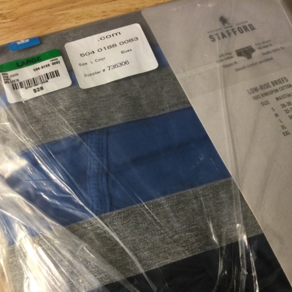 Last package of Stafford LowRise Briefs … new in package - Picture 2 of 8